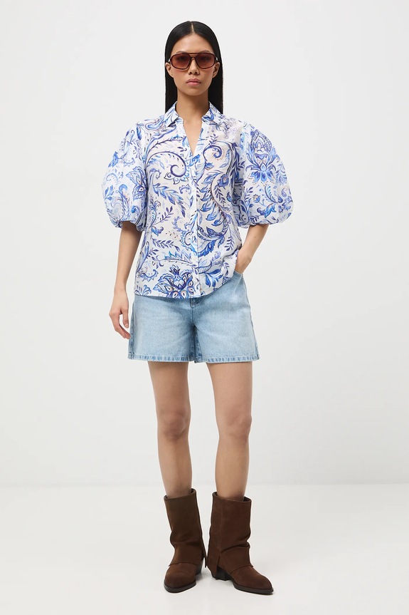 Halenka dámská se vzorem a lyocellem RS26-BKD302 vícebarevná RS26