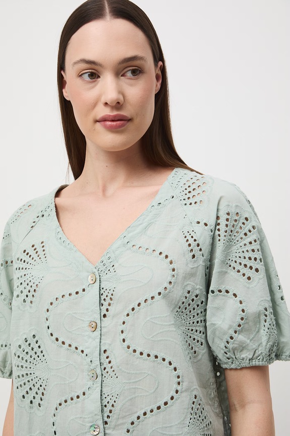 Halenka dámská bavlněná zelená RS26-BKD652