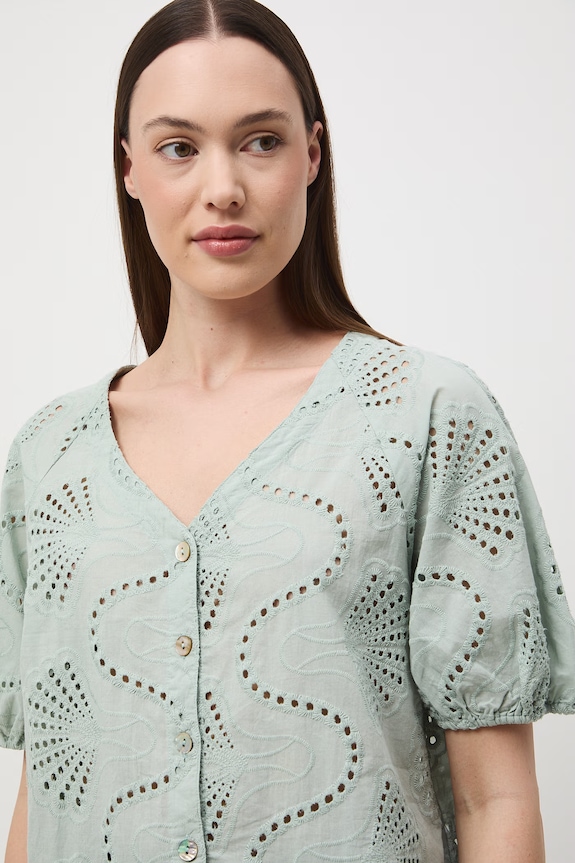 Medicine bluza za žene od pamuka zelena RS26-BKD652