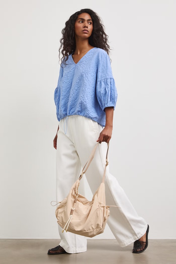 Bluzka damska bawełniana z elastanem RS26-BKD806 niebieski RS26