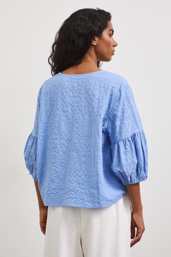 Odzież Bluzka damska bawełniana z elastanem RS26-BKD806 niebieski