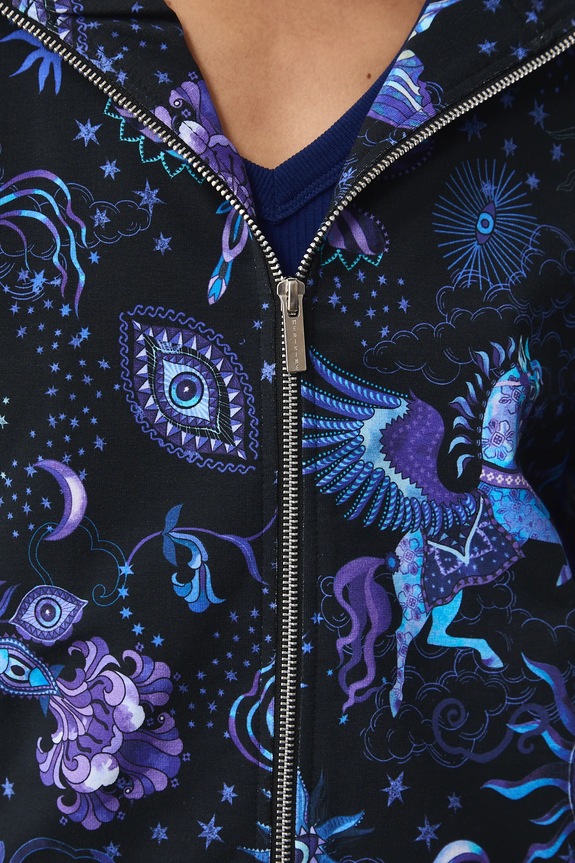 Medicine felpa RS26-BLD031 blu navy