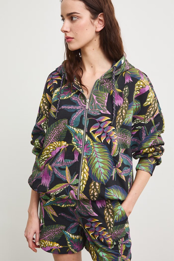 Medicine bluza rozpinana z kapturem damska czarny RS26-BLD091