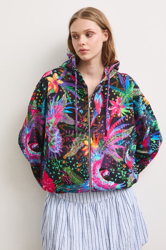 Medicine bluza rozpinana z kapturem damska czarny RS26-BLD091