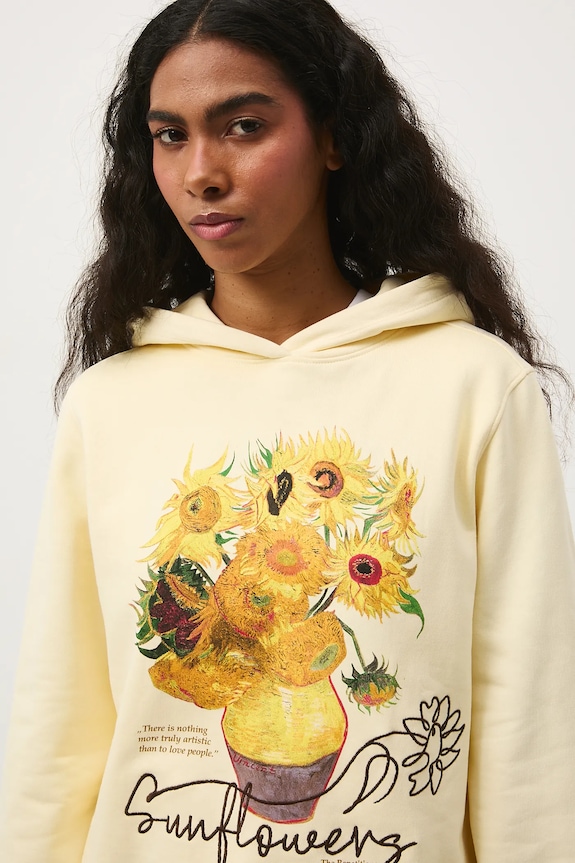 Bluza bawełniana damska z kolekcji Eviva L'arte RS26-BLD255 żółty