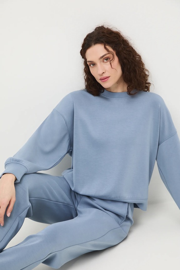 Medicine bluza z elastanem niebieski RS26-BLD400