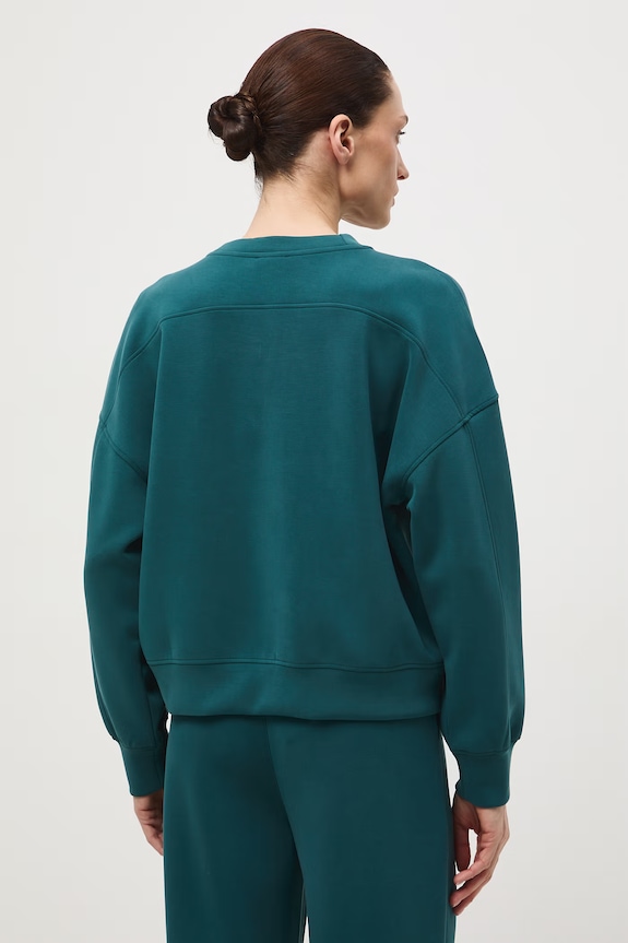 Odzież Bluza damska interlock z modalem gładka RS26-BLD400 turkusowy