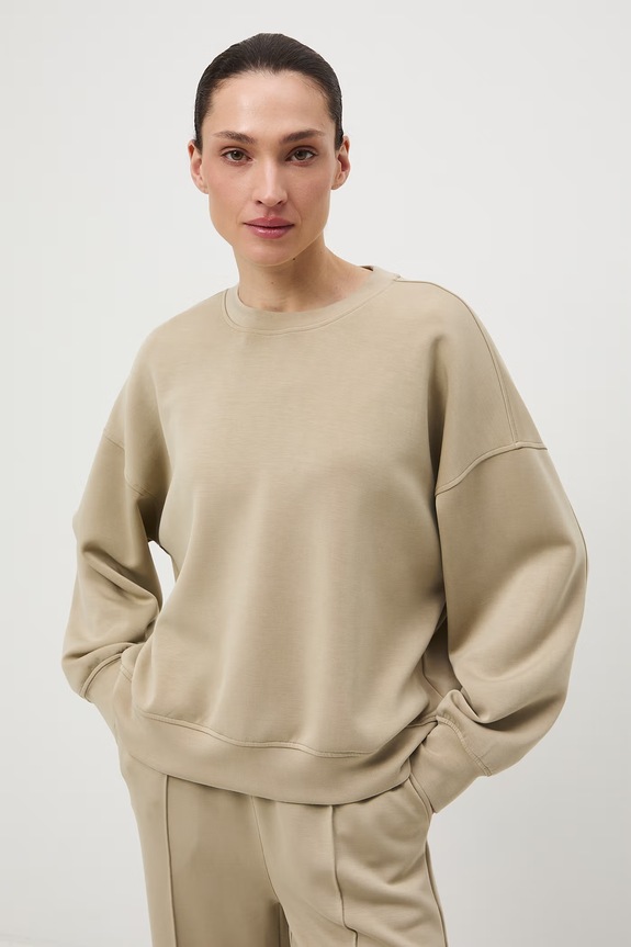 Bluza damska interlock z modalem gładka z elastanem zielony RS26-BLD400