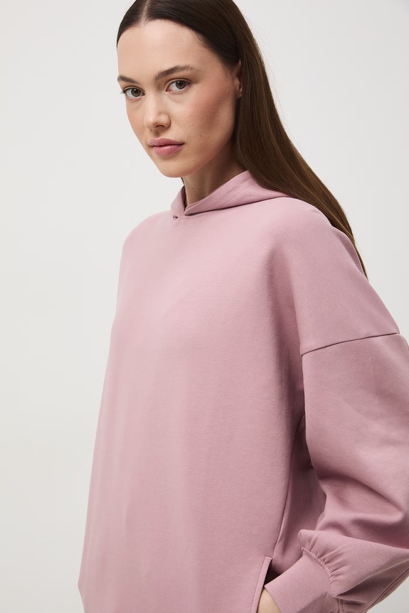 Bluza z kapturem damska różowy RS26-BLD600