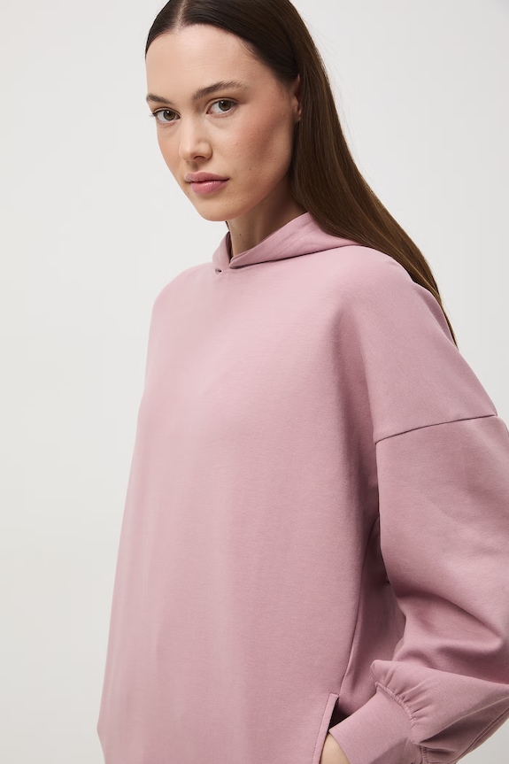 Bluza z kapturem damska różowy RS26-BLD600