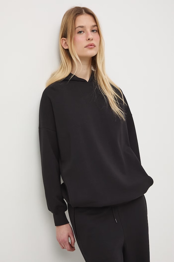 Bluza z kapturem damska czarny RS26-BLD600