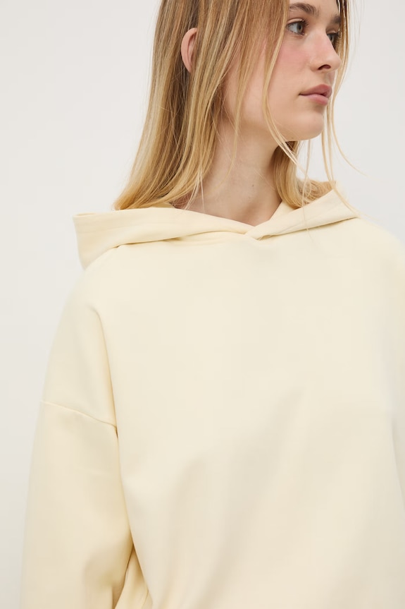 Bluza z kapturem damska żółty RS26-BLD602