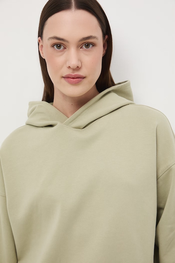 Bluza z kapturem damska zielony RS26-BLD602