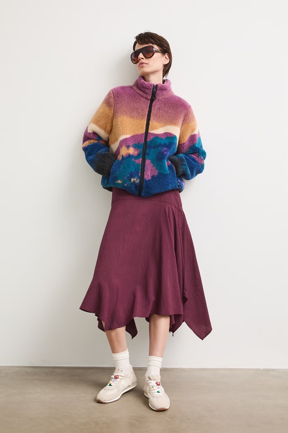 Bluza rozpinana damska polarowa z kolekcji Bieszczadzki Park Narodowy x Medicine RS26-BLD851 multicolor RS26