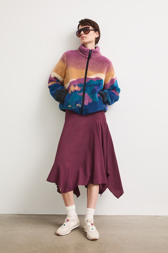 Bluza rozpinana damska polarowa z kolekcji Bieszczadzki Park Narodowy x Medicine RS26-BLD851 multicolor RS26