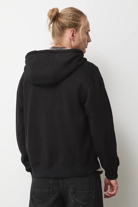 Odzież Bluza męska z kapturem gładka RS26-BLM010 czarny