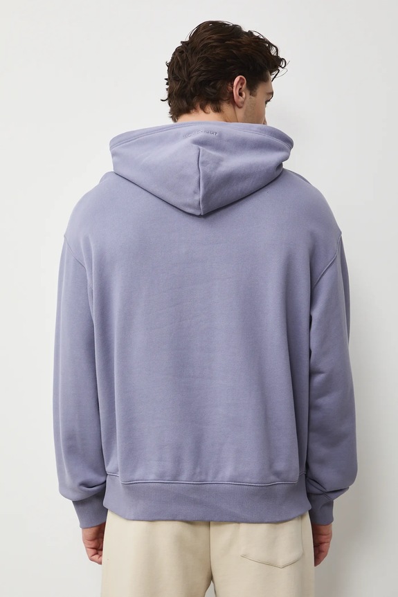 Oblečení Mikina s kapucí pánská bavlněná RS26-BLM030 fialová