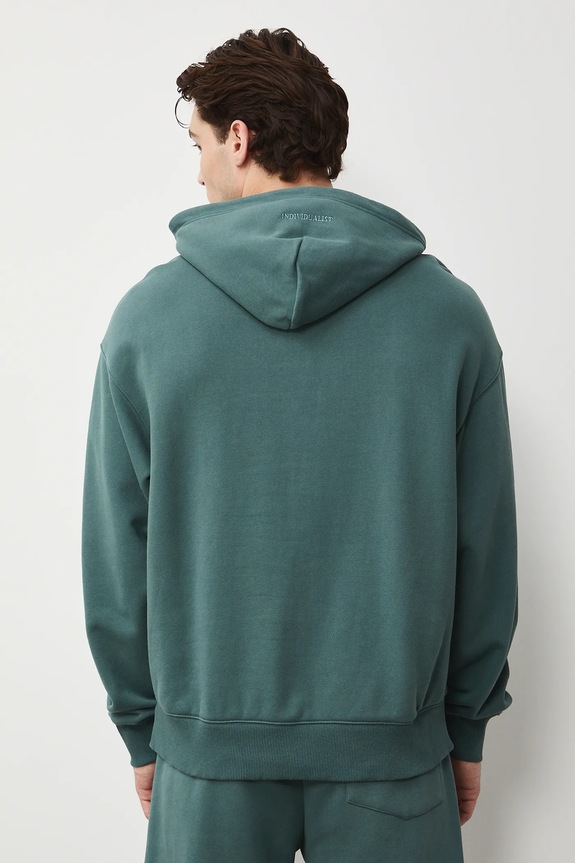 Oblečení Mikina s kapucí pánská bavlněná RS26-BLM030 zelená