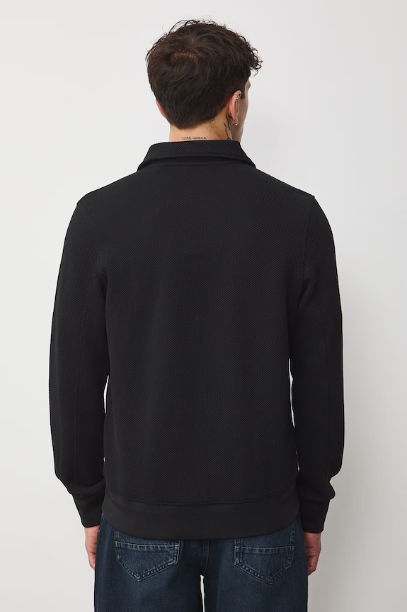 Odzież Bluza męska z kołnierzykiem RS26-BLM400 czarny