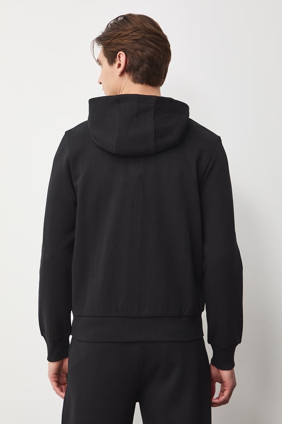 Odzież Bluza rozpinana z kapturem męska RS26-BLM505 czarny