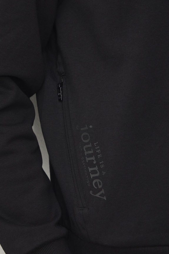 Bluza rozpinana z kapturem męska RS26-BLM505 czarny