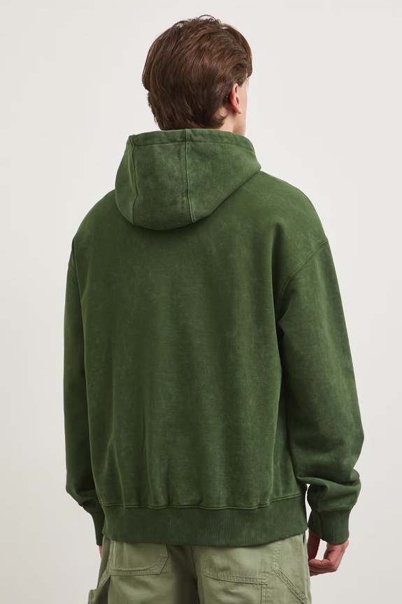 Bluza z kapturem męska bawełniana z kolekcji Bieszczadzki Park Narodowy x Medicine zielony RS26-BLM854