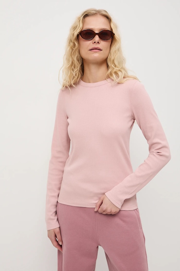Tričko s dlhým rukávom s modálom RS26-BUD011 ružová RS26