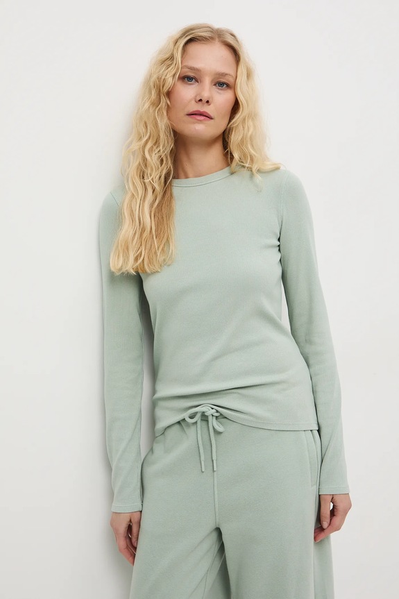 Tričko s dlhým rukávom s modálom zelená RS26-BUD011