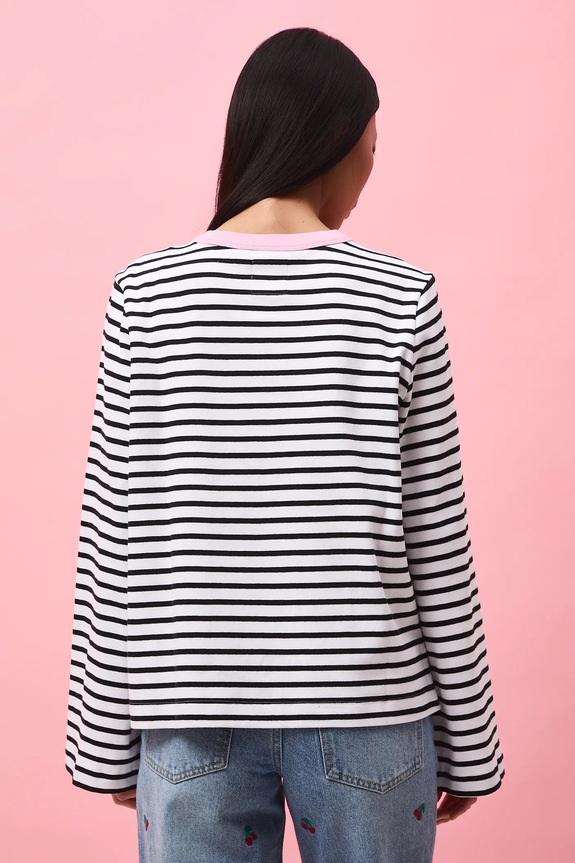 Oblečenie Bavlnené tričko s dlhým rukávom z kolekcie Valentine’s Day RS26-BUD280 biela