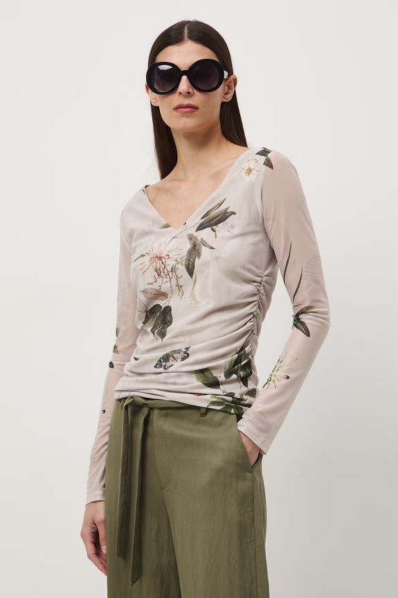 Medicine longsleeve damski beżowy RS26-BUD500