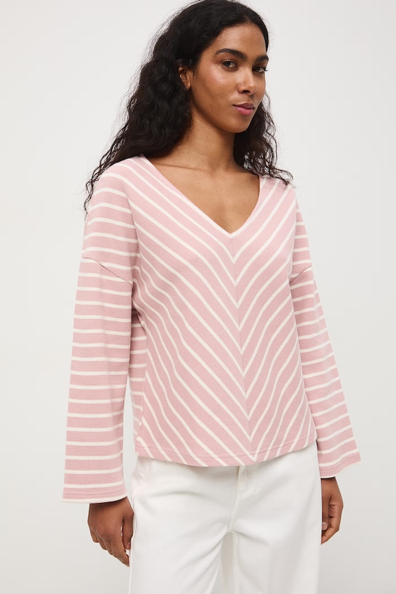 Longsleeve damski bawełniany różowy RS26-BUD502