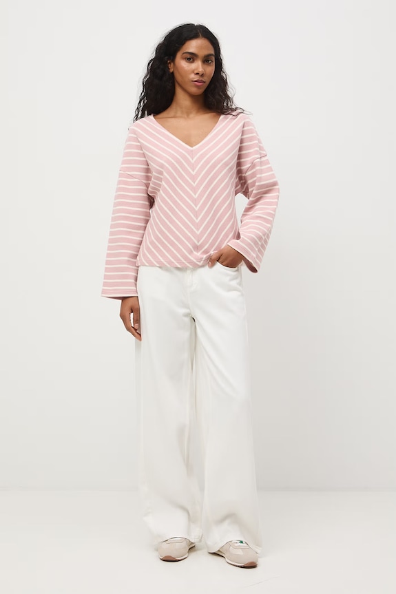 Longsleeve damski bawełniany RS26-BUD502 różowy RS26