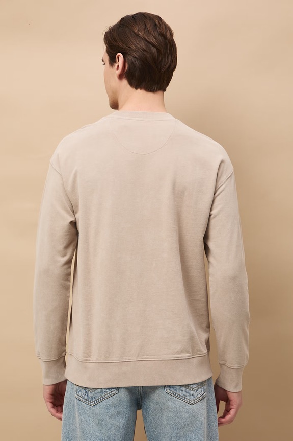 Odzież Medicine longsleeve męski bawełniany RS26-BUM500 beżowy