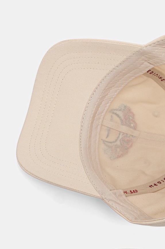 Czapka z daszkiem bawełniana z kolekcji Frida RS26-CAD450 beżowy