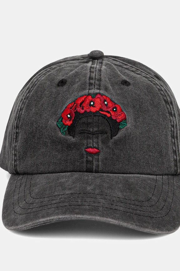 Akcesoria Czapka z daszkiem bawełniana z kolekcji Frida RS26-CAD450 szary