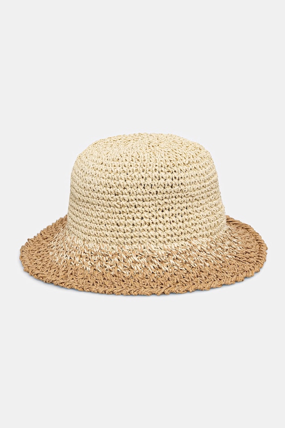 Kapelusz damski pleciony RS26-CAD712 beżowy RS26