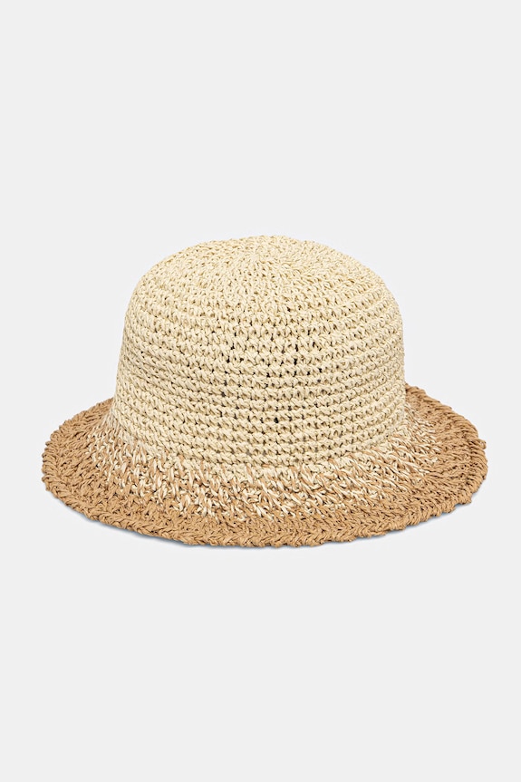 Kapelusz damski pleciony beżowy RS26-CAD712