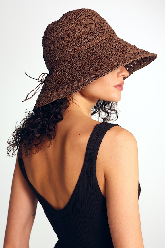 Kapelusz damski pleciony RS26-CAD715