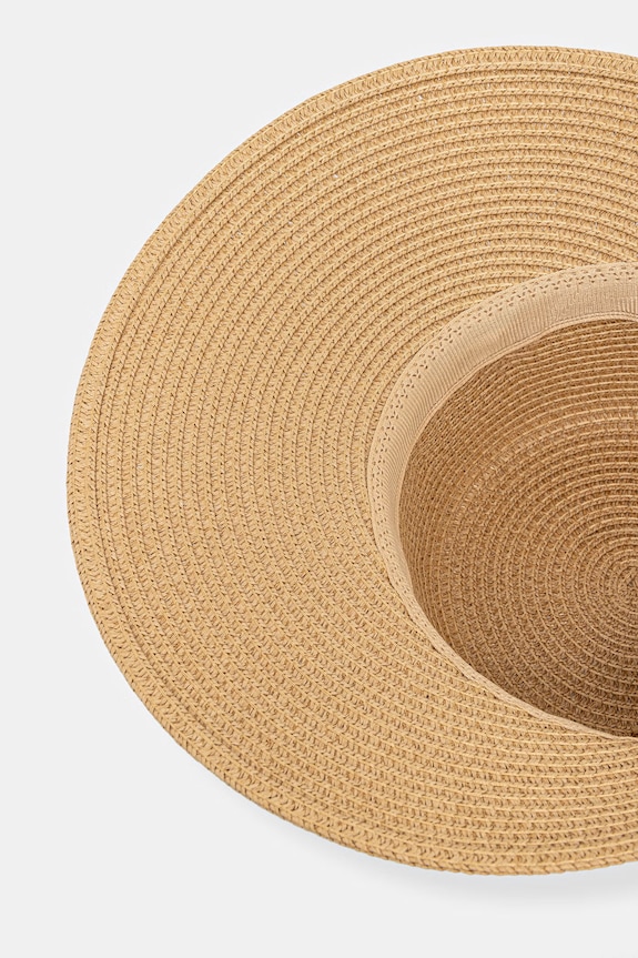 Kapelusz damski pleciony beżowy RS26-CAD718