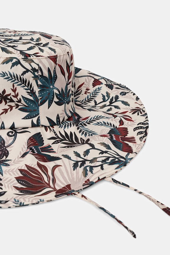 Kapelusz damski bawełniany beżowy RS26-CAD727