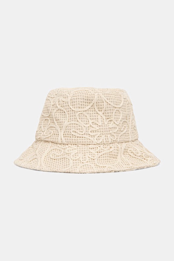 Kapelusz damski bawełniany biały RS26-CAD906