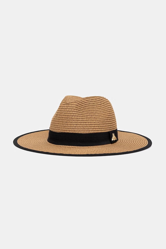 Kapelusz damski pleciony beżowy RS26-CAD910