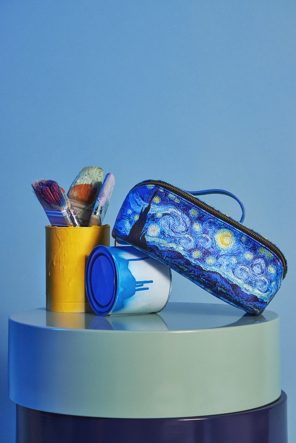 Kosmetyczka z kolekcji Eviva L'arte Art Series niebieski RS26-COU250