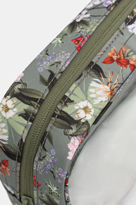 Cestovná kozmetická taška transparentná zelená RS26-COU501