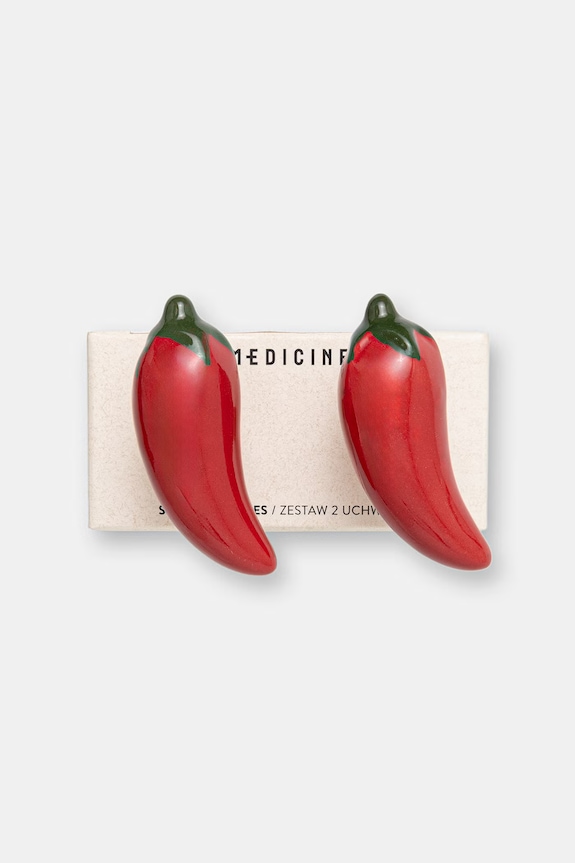 Uchwyty do mebli dekoracyjne z porcelany (2-pack) czerwony RS26-DEU213