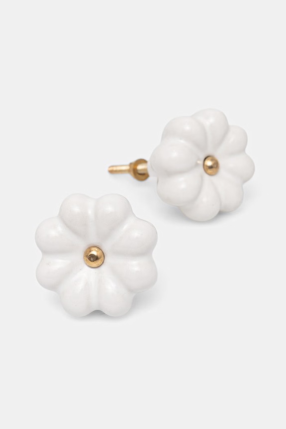 Uchwyty do mebli dekoracyjne z porcelany RS26-DEU214 biały RS26