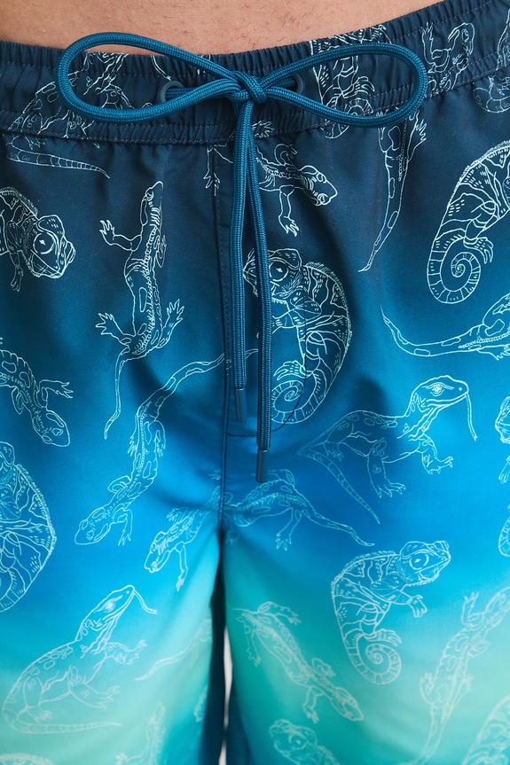 Szorty kąpielowe męskie z motywem zwierzęcym multicolor RS26-ESM900