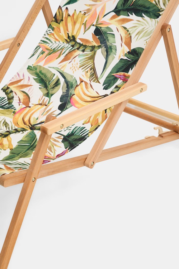 Leżak ogrodowy z podłokietnikami multicolor RS26-GAU802
