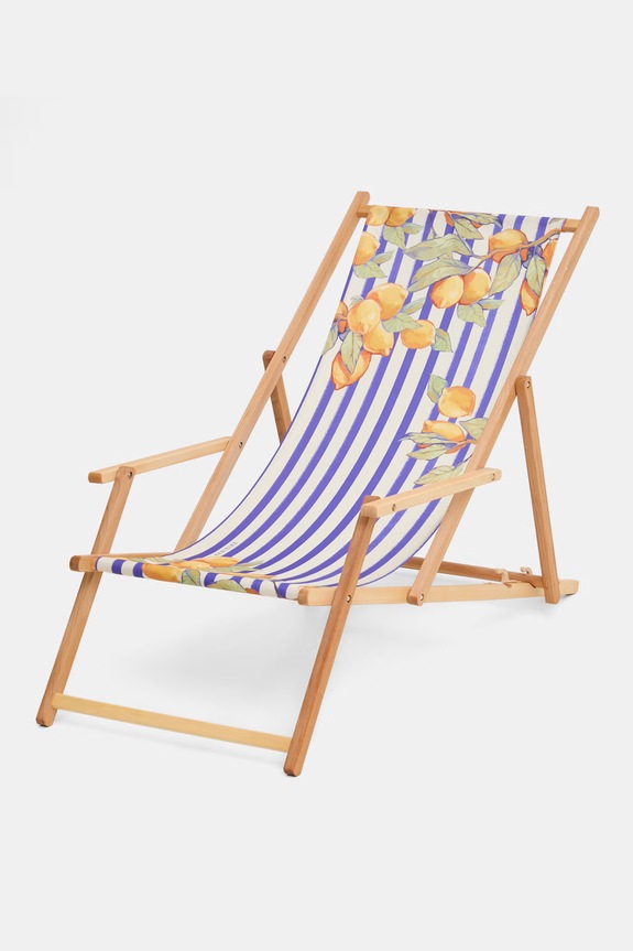 Leżak z podłokietnikiem z drewna bukowego RS26-GAU803 multicolor RS26
