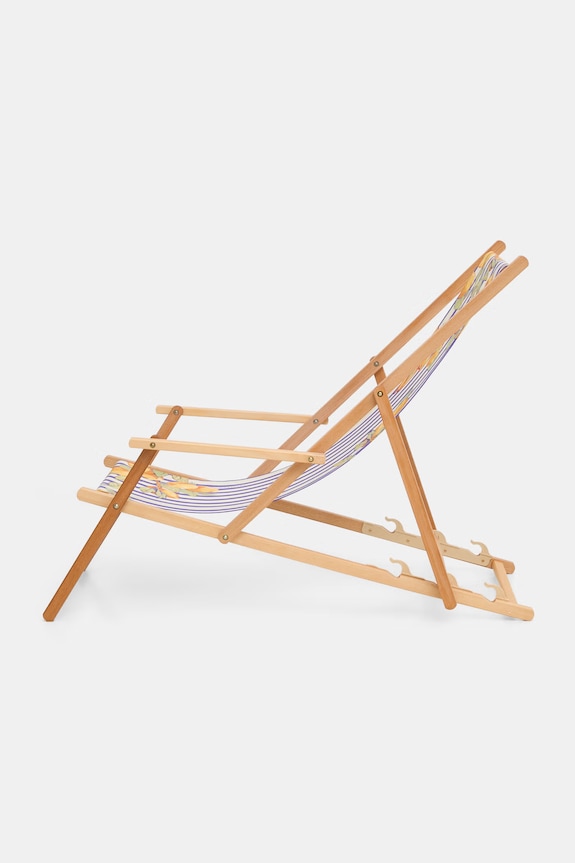 Lifestyle i travel Leżak z podłokietnikiem z drewna bukowego RS26-GAU803 multicolor